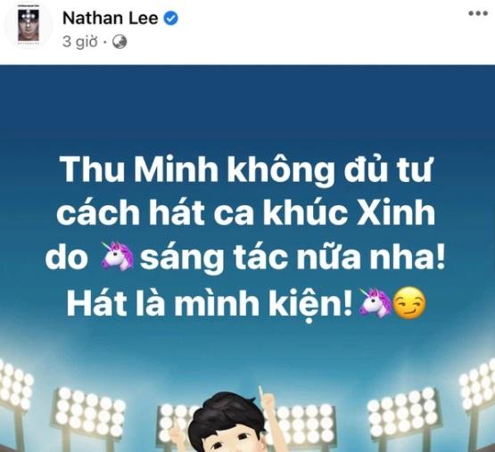 Thu Minh - Nathan Lee từng trên bến dưới thuyền, ai nghĩ có ngày lật mặt?-3