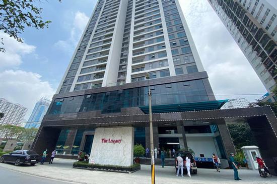 Hà Nội: Lập rào chắn, cách ly y tế tạm thời chung cư The Legacy sau ca dương tính SARS-CoV-2