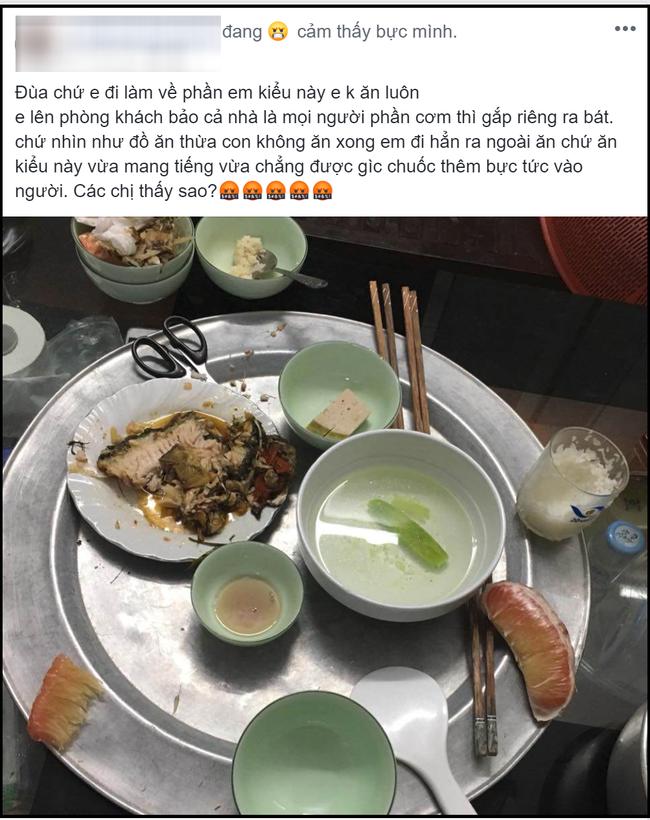 Nhìn mâm cơm để phần như đồ thừa, nàng dâu hành động khiến nhà chồng sững sờ-3