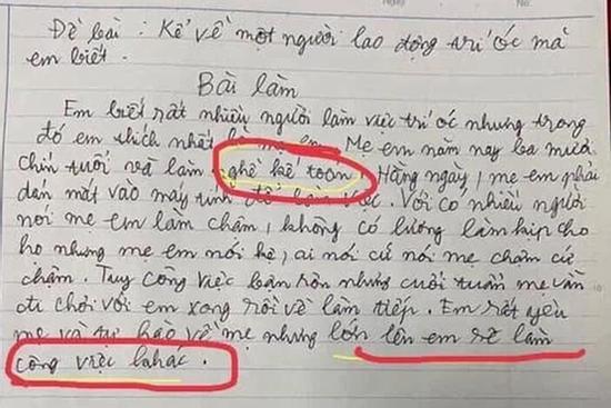 Bài văn tả mẹ làm nghề kế toán dễ thương hết nấc nhưng câu chốt khiến ai nấy cười bò
