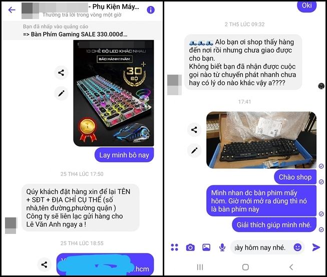 Văn Anh tế shop phụ kiện lừa đảo, giao hàng như đào dưới đất lên-2