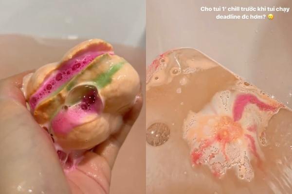 Chill bồn tắm với bath bomb: Lương Thùy Linh relax, Tóc Tiên và Giang Ơi fail lòi-3