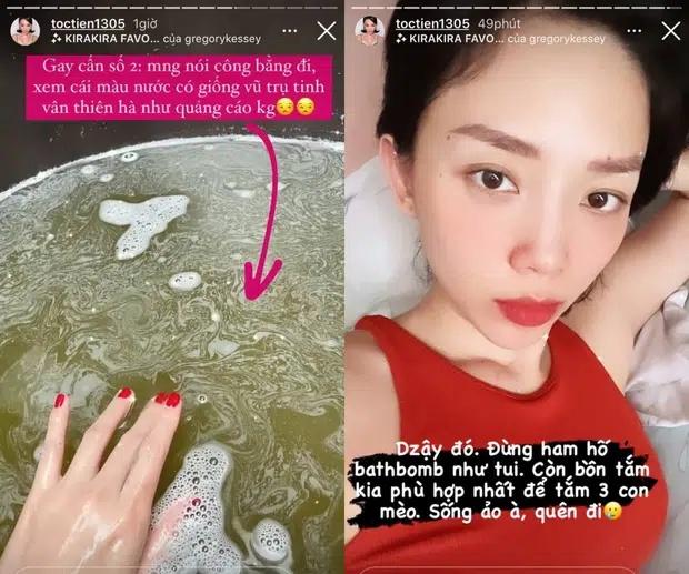 Chill bồn tắm với bath bomb: Lương Thùy Linh relax, Tóc Tiên và Giang Ơi fail lòi-7