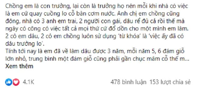 Nhà có giỗ, dâu trưởng được khoán trắng gần chục mâm cỗ và màn xử lý cao tay-1