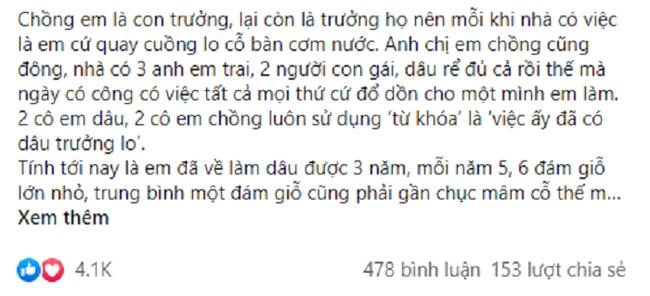 Nhà có giỗ, dâu trưởng được khoán trắng gần chục mâm cỗ và màn xử lý cao tay-1