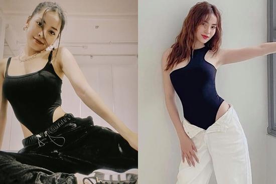 Chi Pu, Lan Ngọc lăng-xê mốt bodysuit khoét hông khoe dáng 'nức nở'
