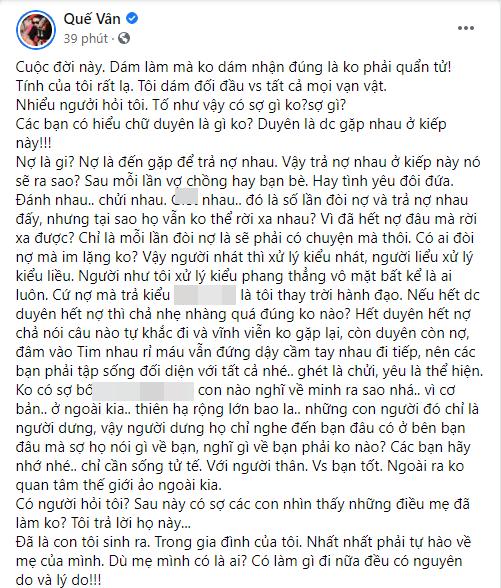 Sau loạt bài đăng tố bạn trai, Quế Vân muốn thay trời hành đạo-3