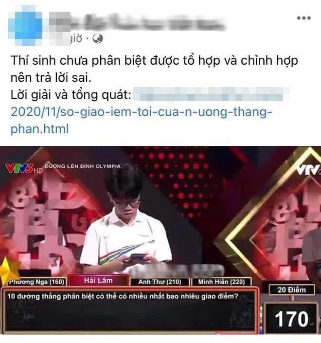 Trả lời sai câu hỏi cơ bản, nam sinh Olympia chửi tục dân mạng vì dám chê mình-3