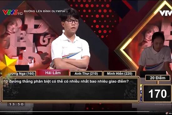 Trả lời sai câu hỏi cơ bản, nam sinh Olympia chửi tục dân mạng vì dám chê mình