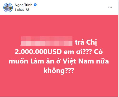 Ngọc Trinh đòi nợ 2 triệu USD, dân mạng chỉ ra điểm bất thường-1