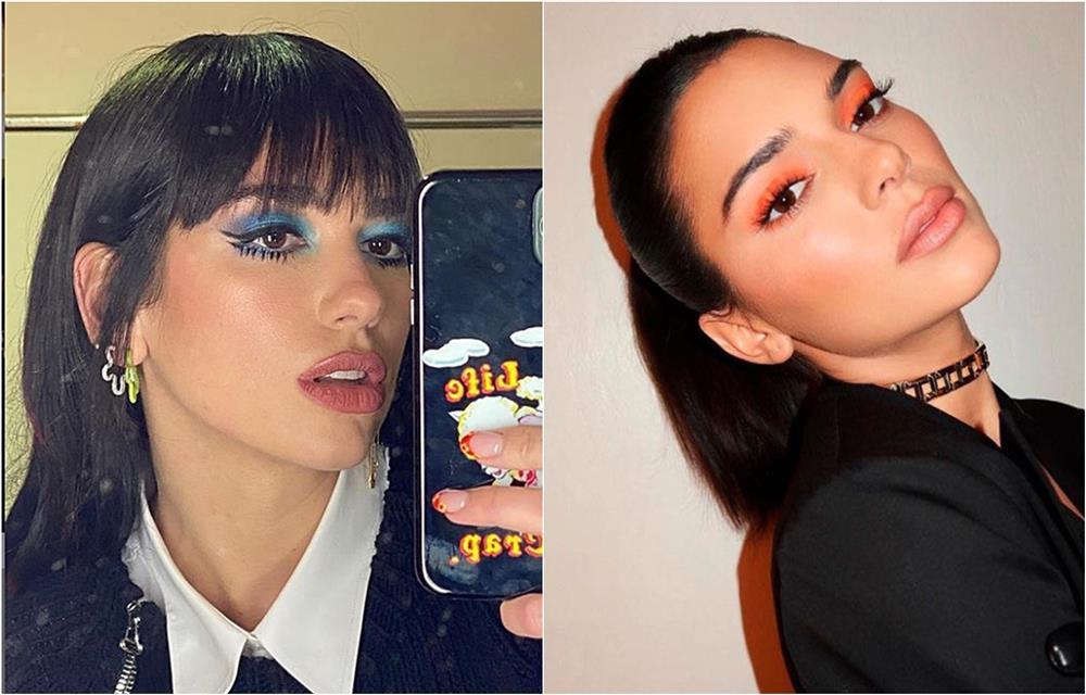 Sao Việt lăng-xê mốt make up mắt xanh đỏ lòe loẹt như thập niên 90s-2