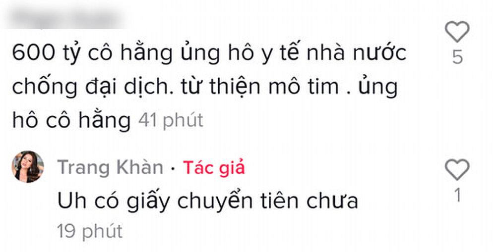 Trang Trần mỉa mai bà Phương Hằng, đòi xem giấy chứng thực 600 tỷ làm từ thiện-7
