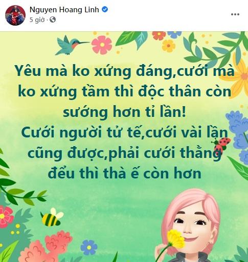 Nửa đêm MC Hoàng Linh gay gắt: Cưới phải thằng đểu ế còn hơn-1