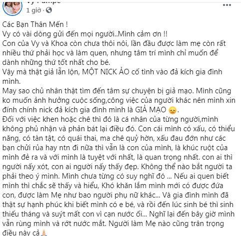 Bà xã Mạc Văn Khoa bị tố ngoại tình, con gái 5 tháng cũng dính bình luận sốc-2