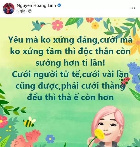 MC Hoàng Linh xéo xắt cưới thằng đểu, anh xã lập tức có động thái-1