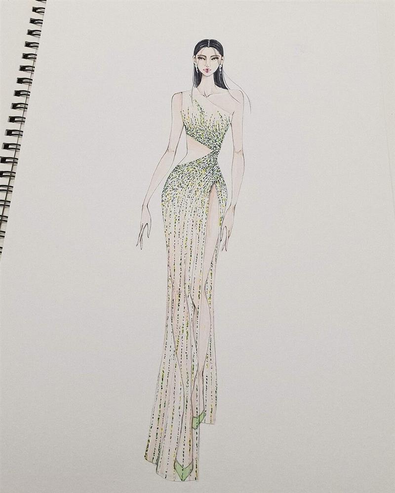 Hé lộ đầm dạ hội Khánh Vân chặt chém ở bán kết Miss Universe-8