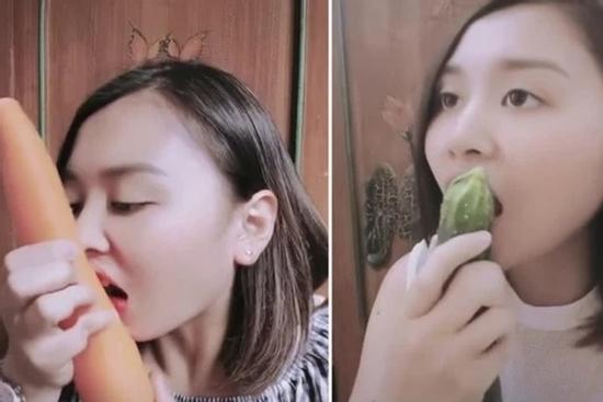 Cô gái dùng răng để gọt vỏ cà rốt khiến ai xem cũng sốc