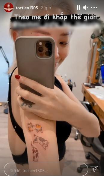 Không xăm tên ông xã Touliver, Tóc Tiên khắc hình 3 con cưng đẹp xỉu-2