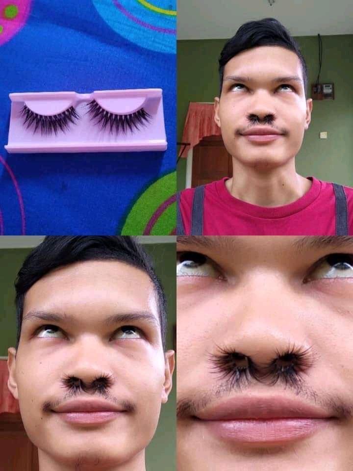 Chắc ít người biết anh có lông mũi dài nên anh phải khoe!