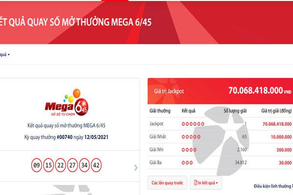 Mùng 1 may mắn, vị khách ở Cần Thơ trúng Vietlott hơn 70 tỷ đồng-1