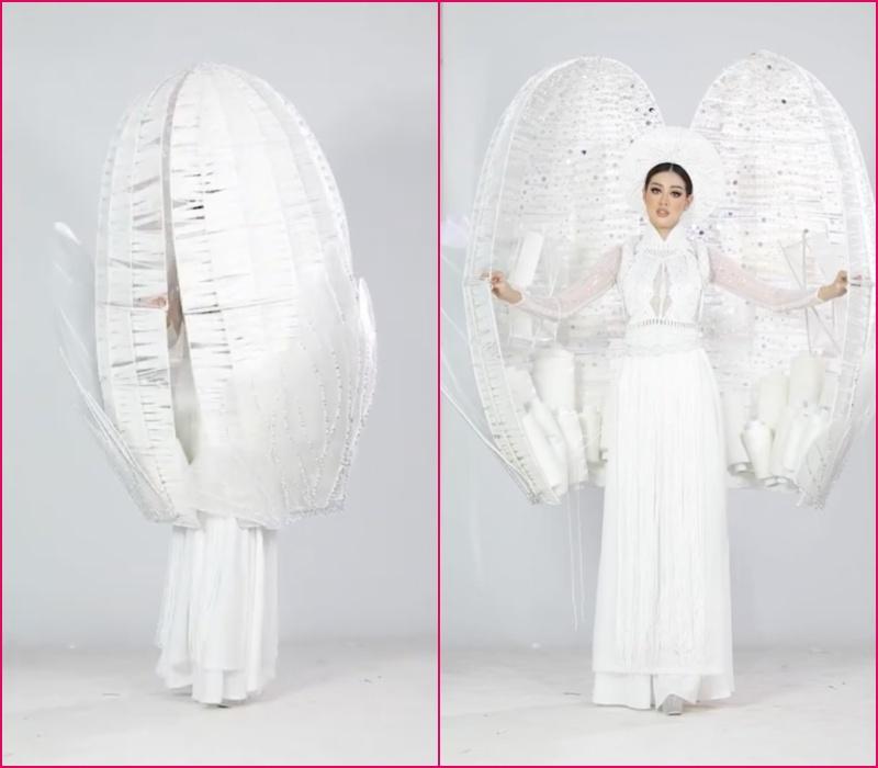 Khánh Vân bầm dập vì Quốc phục Kén Em khiến fan lo cho đêm chung kết Miss Universe-3
