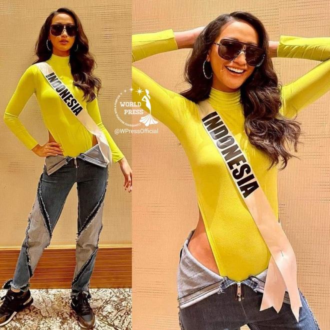 Thí sinh Indonesia diện quần có thiết kế lạ ở Hoa hậu Hoàn vũ-1