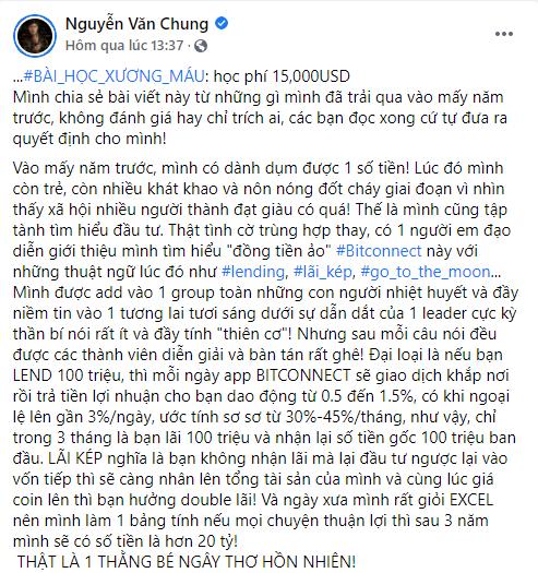 Sập bẫy tiền ảo, nhạc sĩ Nguyễn Văn Chung cay đắng: Đừng chơi-4