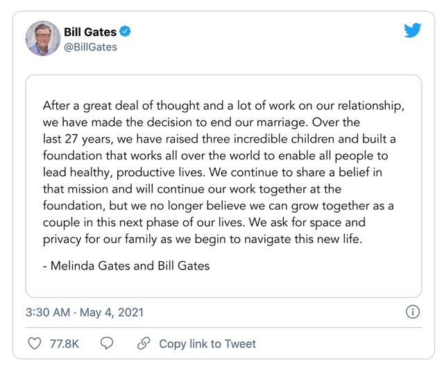 Tỷ phú Bill Gates bất ngờ tiết lộ về cuộc hôn nhân không tình yêu-2