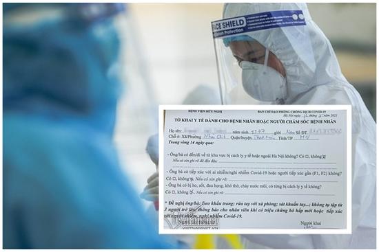 Bệnh viện Hữu Nghị đưa bằng chứng vợ chồng mắc Covid-19 khai báo y tế gian dối