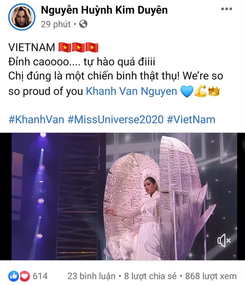Sao Việt nổi da gà khi xem Khánh Vân thi quốc phục Miss Universe 2020-10