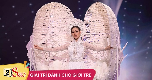 Sao Việt nổi da gà xem Khánh Vân thi quốc phục Miss Universe 2020