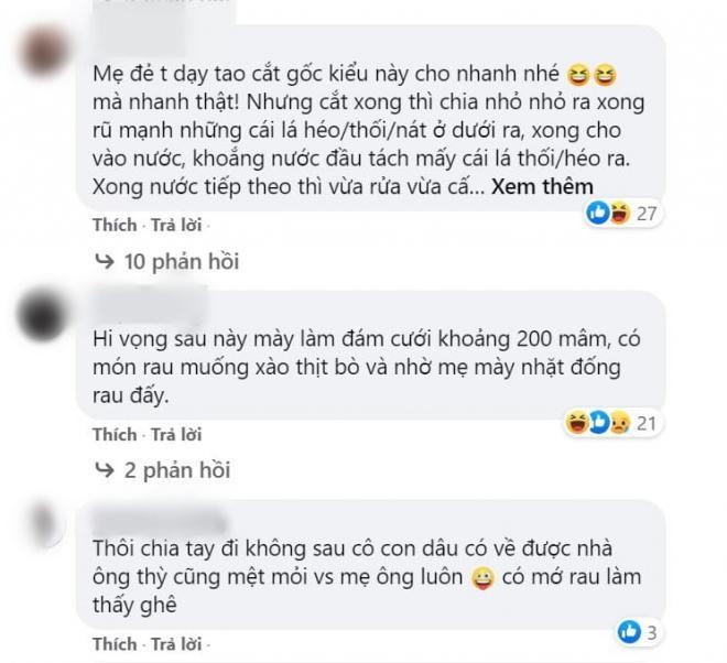 Lần đầu ra mắt, cô gái bị mẹ chồng tương lai đuổi thẳng cổ vì cách nhặt rau muống-2