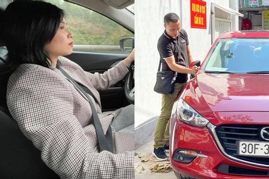 Tranh cãi vợ chồng MC Hoàng Linh hồn nhiên lau chùi xe nơi chốn tâm linh