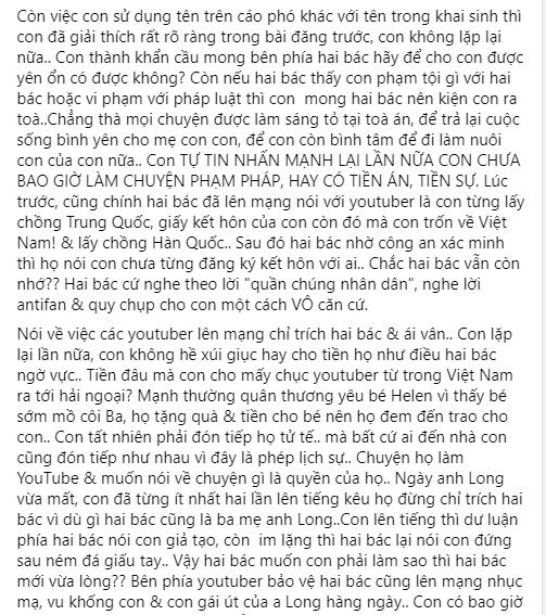 Linh Lan cầu xin bố mẹ Vân Quang Long: Tha cho con-5
