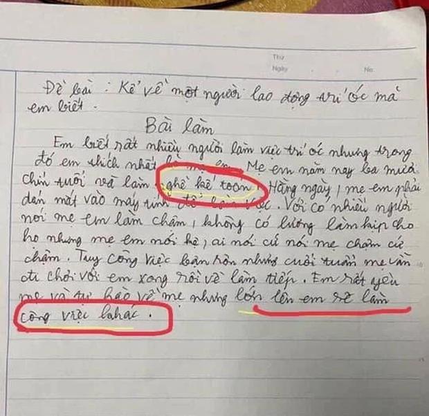 Mẹ đọc bài viết chính tả, con lầy lội viết một điều, dân mạng xem xong cười bò-2
