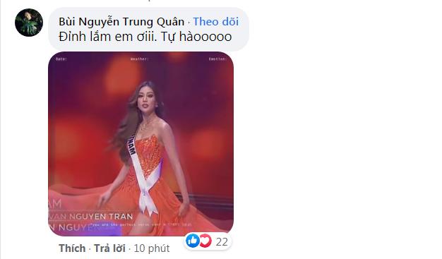 Khánh Vân thi bán kết Miss Universe 2020, dàn sao Việt dậy sóng-10