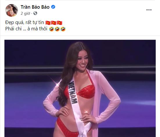 Khánh Vân thi bán kết Miss Universe 2020, dàn sao Việt dậy sóng-16
