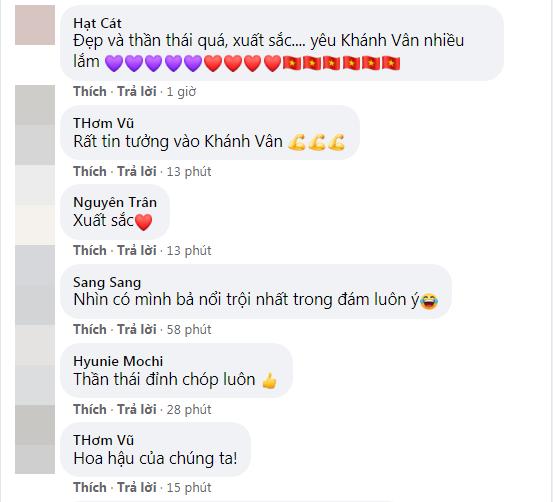 Khánh Vân thi bán kết Miss Universe 2020, dàn sao Việt dậy sóng-19