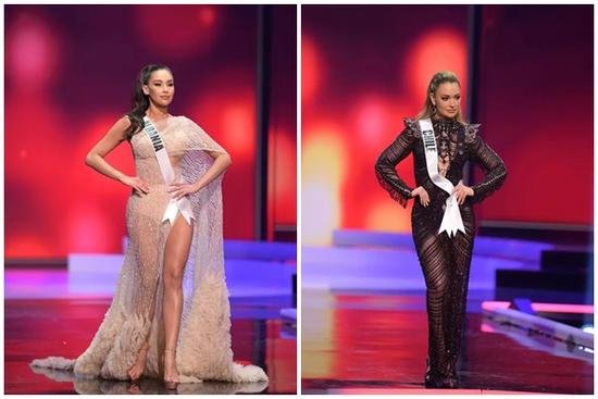 Thí sinh diện váy dạ hội lộ cả nội y ở bán kết Miss Universe