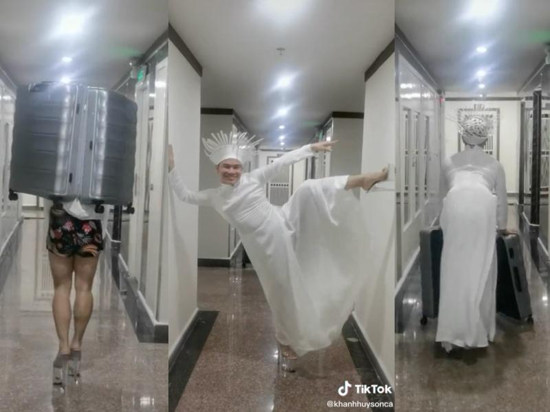 Quốc phục Kén Em của Khánh Vân ở Miss Universe bị nhái phản cảm-2