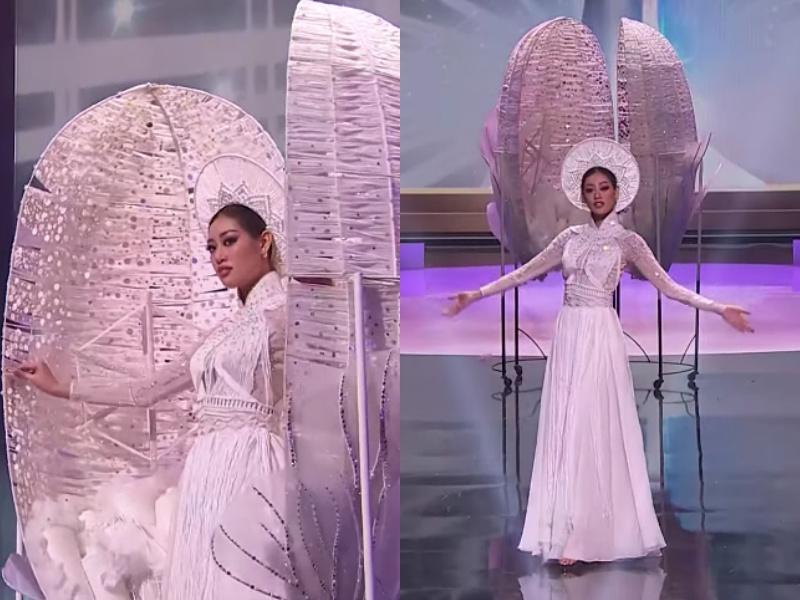 Quốc phục Kén Em của Khánh Vân ở Miss Universe bị nhái phản cảm-5