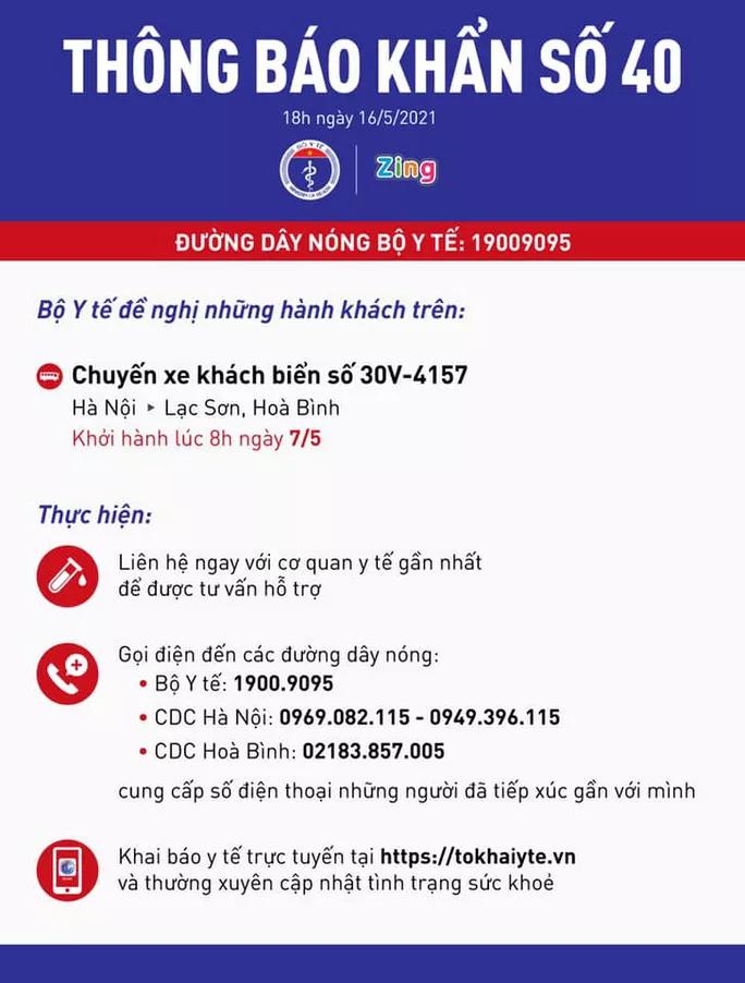 KHẨN: Tìm người đi chuyến xe khách Hà Nội - Lạc Sơn, Hoà Bình-1