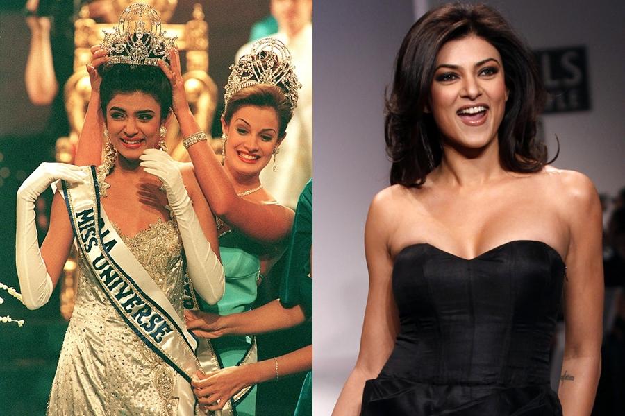 Sushmita Sen là người đẹp Ấn Độ đầu tiên chiến thắng cuộc thi Hoa hậu Hoàn vũ. Lúc ấy cô 18 tuổi. Sau khi đăng quang cuộc thi nhan sắc năm 1994, Sushmita Sen trở thành diễn viên nổi tiếng của Ấn Độ, từng giành được nhiều giải thưởng lớn về diễn xuất. Năm 2020, cô giành được 5 giải Nữ diễn viên chính xuất sắc thông qua bộ phim Aarya. Ảnh: AP.