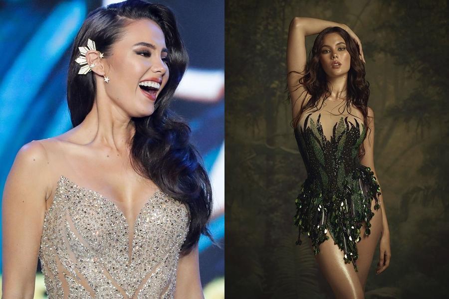 Catriona Gray là người đẹp thứ tư của Philippines đăng quang cuộc thi Hoa hậu Hoàn vũ. Trước khi giành vương miện ở Thái Lan năm 2018, cô từng vào top 5 cuộc thi Miss World 2016. Trong lịch sử cuộc thi sắc đẹp Philippines, cô là người đầu tiên đạt giải cao tại hai cuộc thi nhan sắc lớn nhất hành tinh. Ảnh: MU, Vogue.