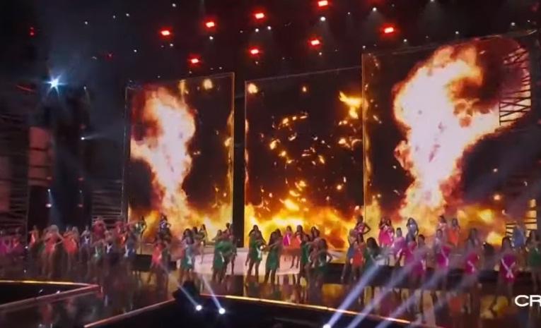 Khánh Vân chào sân, đồng diễn bốc lửa-1