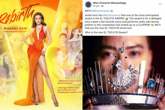 Rộ tin Khánh Vân out top Miss Universe 2020 vì bị 'trù ẻo' đoạt giải 'Miss El Tocuyo'