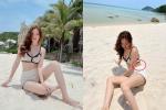 Ninh Dương Lan Ngọc xử lý siêu lầy khi lộ ngấn mỡ với bikini len móc