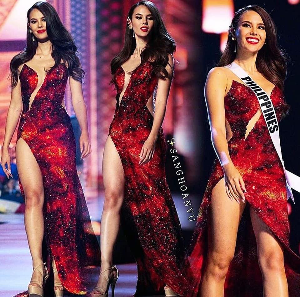 Hoa hậu Thái Lan bị khịa bắt chước lava catwalk của Catriona - Miss Universe 2018-7