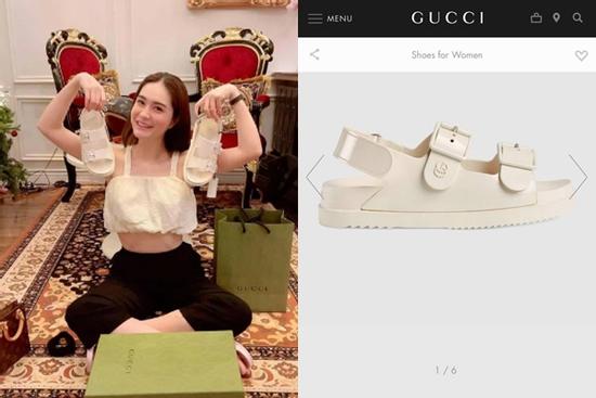 Nữ đại gia ở biệt thự 200 tỷ khoe đôi giày rẻ nhất từng mua, leo cả lên ghế show hàng