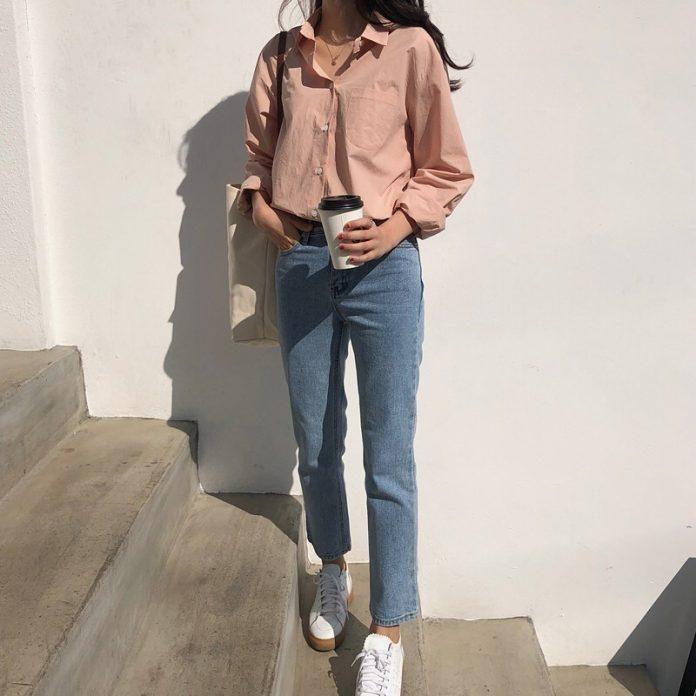 Diện áo sơ mi đơn sắc xinh như gái Hàn, vừa dễ mix đồ lại trẻ trung!-1